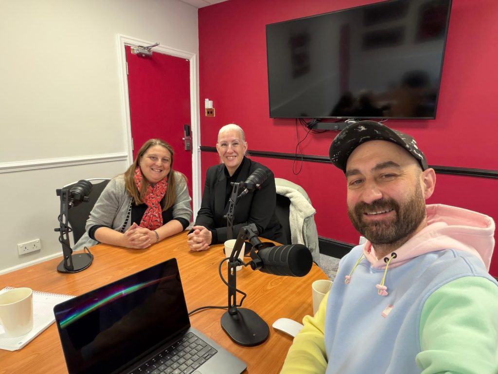 podcasting with Diane Hall